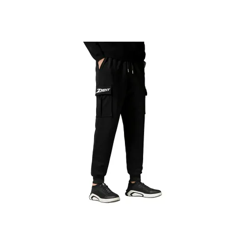 ZMHT Черный Нет С принтом Унисекс Хлопок Брюки