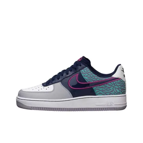 Nike Air Force 1 Slip-Resistant Амортизация Низкие Кроссовки для скейтбординга Унисекс Белый Черный