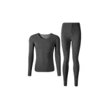 Мужской - Дымчатый чернильный серый [Утолщенный с шерстью, двусторонний, брашированный, сильная теплоизоляция - 15℃~0℃]