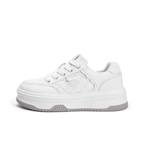 KAPPA Износостойкие Дышащие Низкие Кроссовки для Скейтбординга Женские Классические Белые