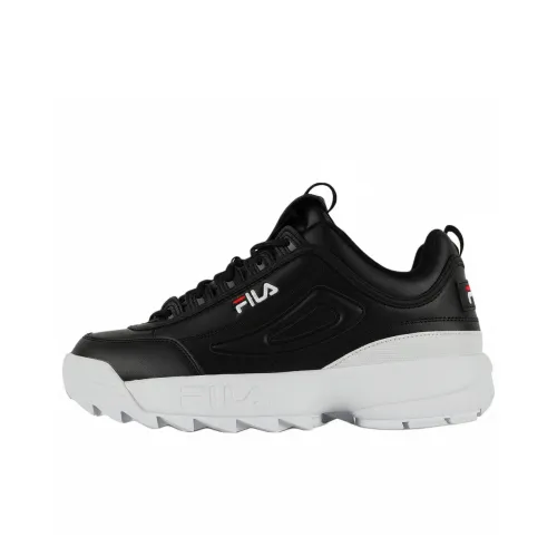 FILA DISRUPTOR II PREMIUM Противоскользящая Повседневная Обувь Мужская Черная