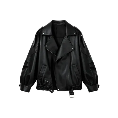 COVER TIME Черные Женские Куртки