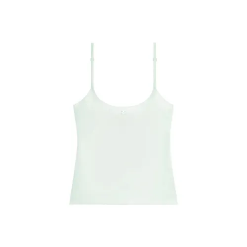 COURREGES SS26 LINGERIE Шелковый топ с бретелями для женщин