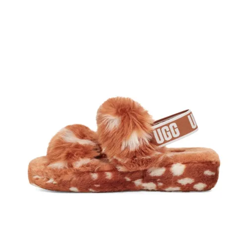 UGG Oh Yeah Spots Стильные Сандалии Женские Коричневые