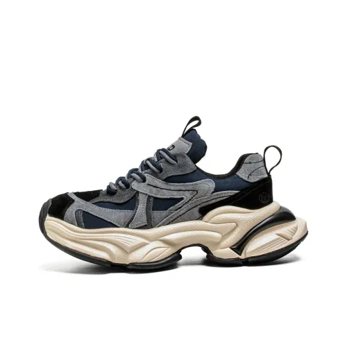 MAISON VINSON Амортизация визуально увеличивает рост устойчивые к истиранию низкий топ кроссовки с толстой подошвой