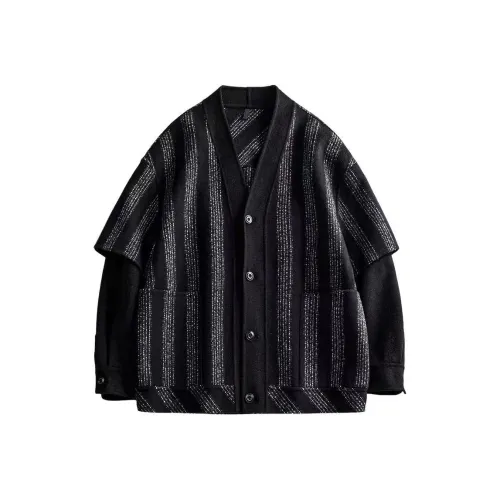 H YXIANG Черное Унисекс Пальто