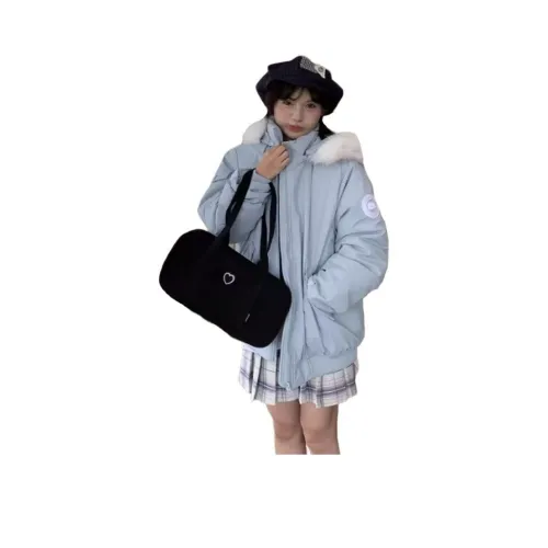 QINGYING Синий Женские пуховики