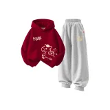 [Утолщенный и с флисовой подкладкой] Линия Maboo K Бургунди + Fu Юань Maboo K Серый