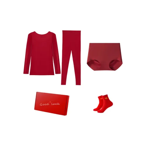 DUSHILIREN Красный Женский Термокостюм