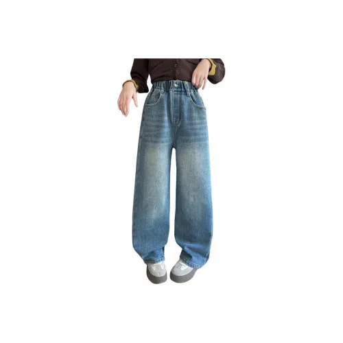 ЮЙЧЖАОЛИНЬ Синий с флисовой подкладкой Rdd 25265 Школьный возраст Джинсы