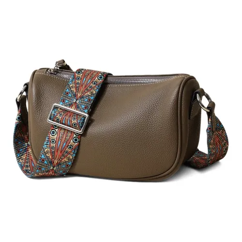 COMELY Коровья кожа Сумка через плечо Стандартная Женская Слоновой серый