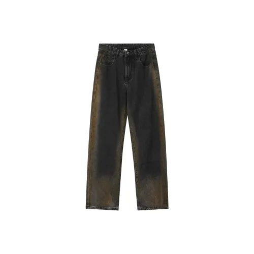 SUPIN LIFE Черный Серый Цвет Унисекс Джинсы