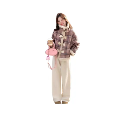 XIAOJUCHUANLI Бархатовое пальто для женщин