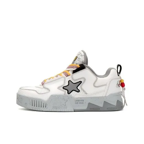 STARTER Vol 90s Нескользящая нижняя юбка Легкий Низкий Топ Скейтборд Кроссовки Унисекс Белый Серый