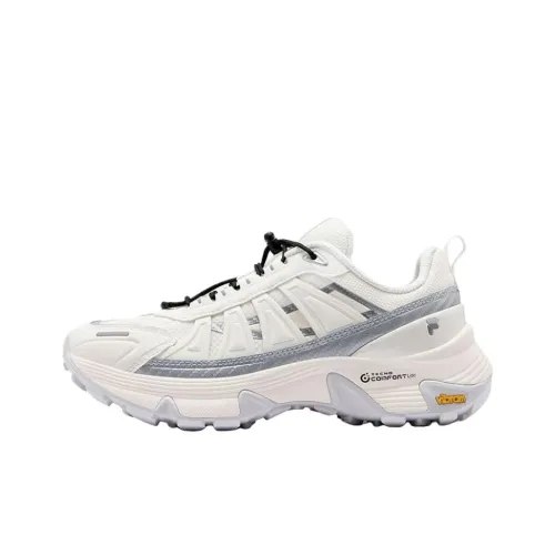 FILA FUSION COMO Y Устойчивый к истиранию Отскок Сцепление Низкий Верх Альпинистская Походная Обувь Мужская Белый Серый
