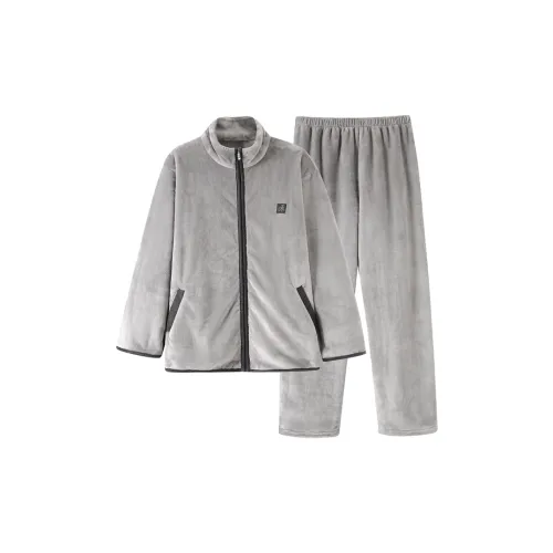 MADALLO Light Gray Men's Pajama Sets