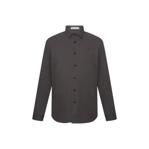 LESS IS MORE Коричневый Серый (24DXC9031S) Мужские Рубашки