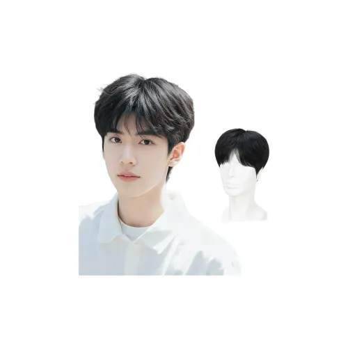 GLUNA Дифференциальная Раздробленная Крышка Мужская Перука из Натуральных Человеческих Волос