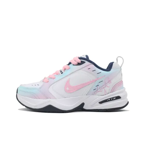 Nike Air King 4 Амортизация Износостойкие Низкие Кроссовки Унисекс Синие Розовые