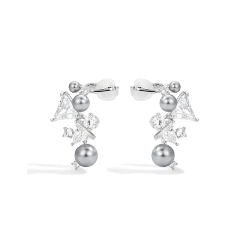 BOONEE ALUS Серебряное покрытие заколка для волос с косточкой нижняя часть женская