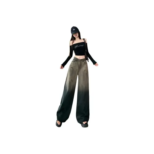 ЮЙЧЖАОЛИНЬ Градиентные Женские Джинсы