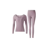 Дымчатый фиолетовый кружевной кулон-ожерелье