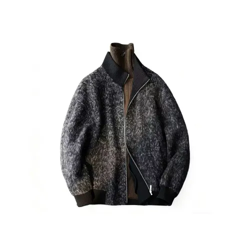 H YXIANG Черный Белый Унисекс Пальто