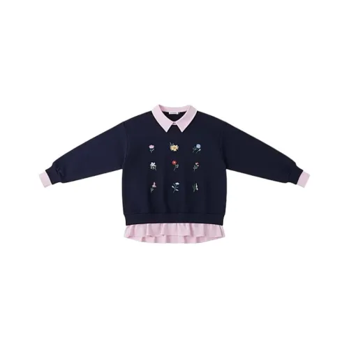 XIAOLIZI Темно-синий синий унисекс свитшоты