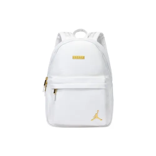 Jordan PU (полиуретан) с кожаными вставками рюкзак стандартный унисекс белый золото