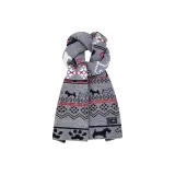 Black Gray-Double-Sided Scarf  
Черный Серый-Двусторонний Шарф