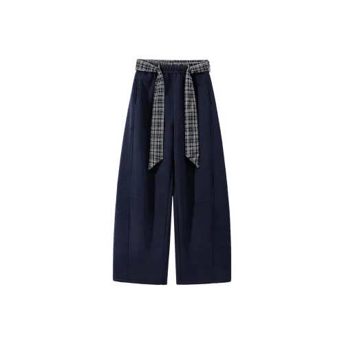 SIBAISHE Темно-синие женские повседневные штаны