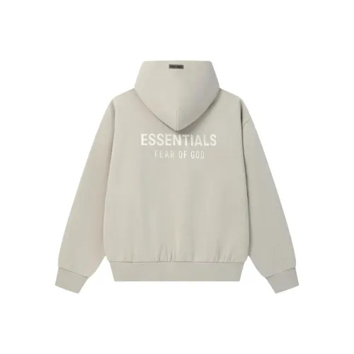 Fear of God ESSENTIALS Fw25 Classic Fit Флис Толстовка ABBEY Камень Свитшот Мужской