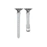 Белый серебристый тон, ремешок