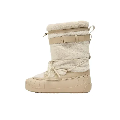 ZARA SKI Коллекция Термостойкие Сноубутсы Женские Белые