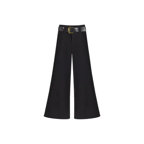 мм Черный флис с подкладкой Женские Повседневные Брюки