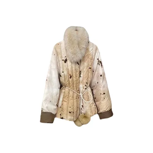 Aghr Экрю Женские Пуховики