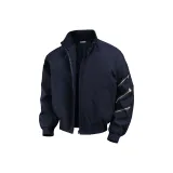 Темно-синий [Утолщенный хлопковый пуховик с стеганым дизайном]