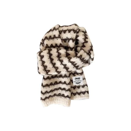 Jeep Полиэстеровые трикотажные шарфы унисекс