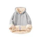 [Thickened и с флисовой подкладкой] Фотиния Серый (TB Tang Shi Следы Script Логотип на груди)