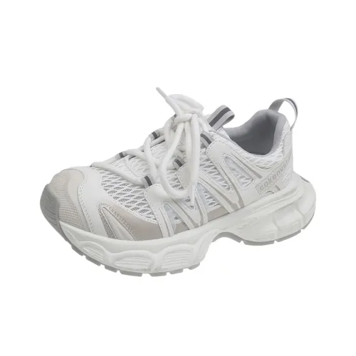 Qiandongmeili Низкие кеды с толстой подошвой Женские