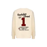 Абрикосовый свитшот с круглым вырезом