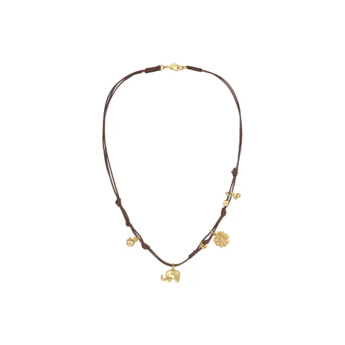 SUN HUNTER Медное ожерелье с покрытием из золота 24 карата для женщин