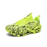 Неоновый зеленый, шнуровка