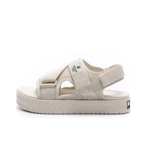 EXCELSIOR Печенье Обувь Официальный BOLT Сандалии Наклеенный One Ремень Сандалии Унисекс Морская соль Белый