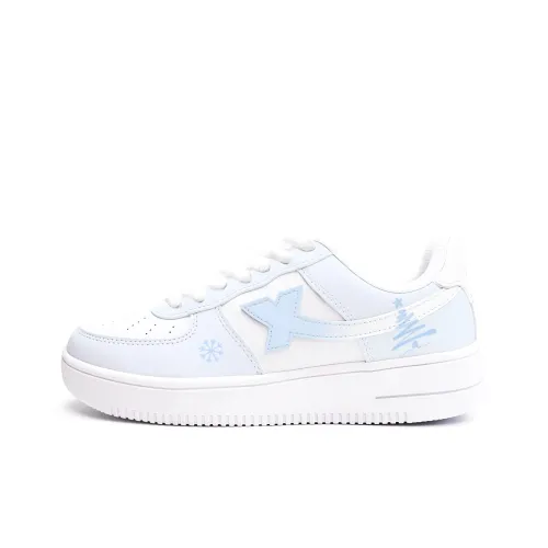 XTEP Air Force One Износостойкие и Легкие Низкие Кроссовки для Скейтбординга Женские