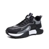 M6588 Черный Серый Флис-На подкладке