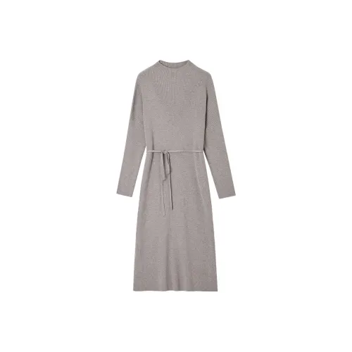 【Dme】 Длинное платье с длинными рукавами для женщин