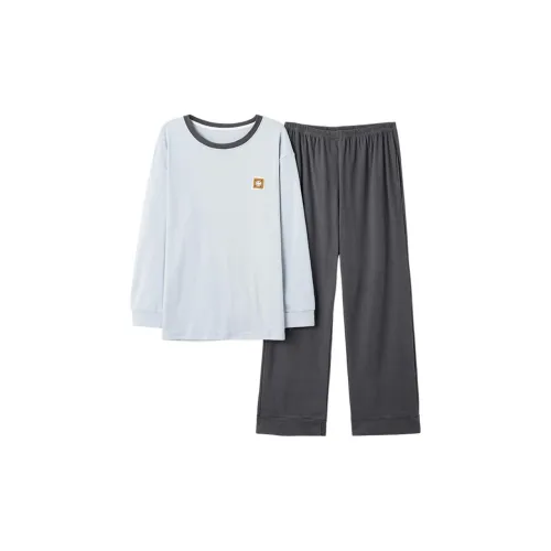 WANANNI Светло-голубой мужской пижамный комплект