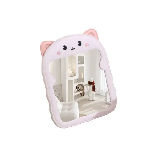 CIBO Милый мультяшный стиль стена монитор складной стол портативное зеркало для красоты с изображением ушей кошки