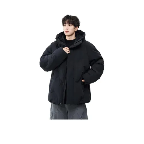 Воинский черный унисекс пуховики